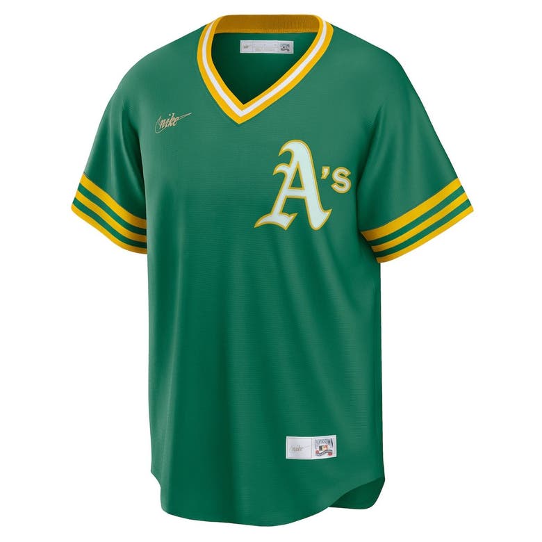 Nike Men's Oakland Athletics Kelly Green Road Cooperstown Collection Team Jersey