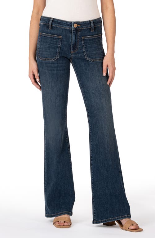 Shop Kut From The Kloth Ana Patch Pocket Flare Leg Jeans In Deductive