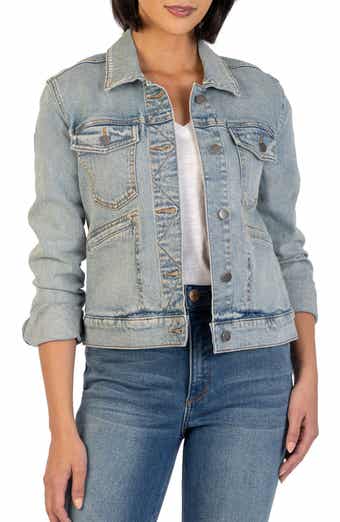 Kut from the kloth helena deals denim jacket sweet wash