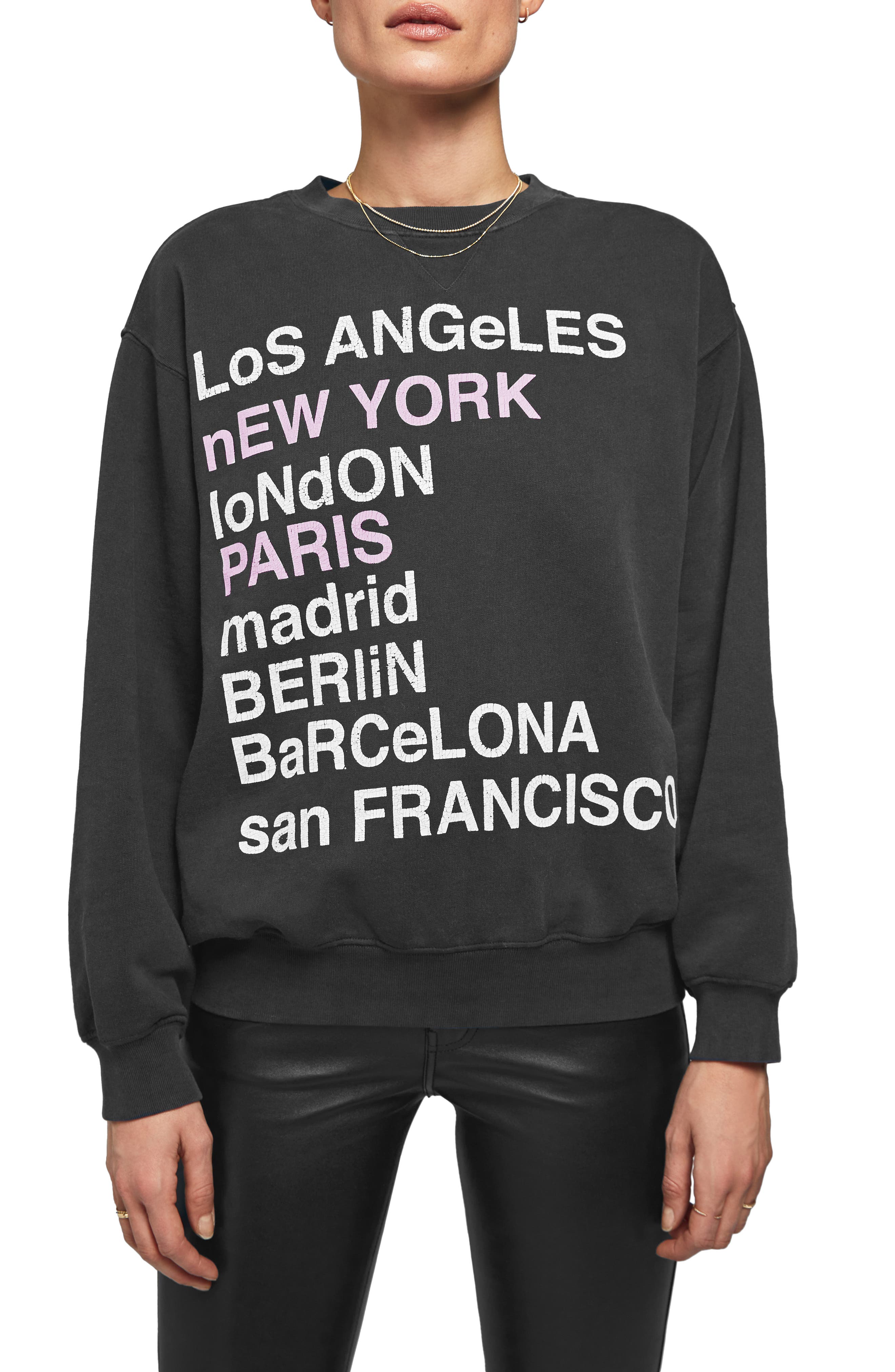 Anine Bing T-shirts City Love Sweatshirt