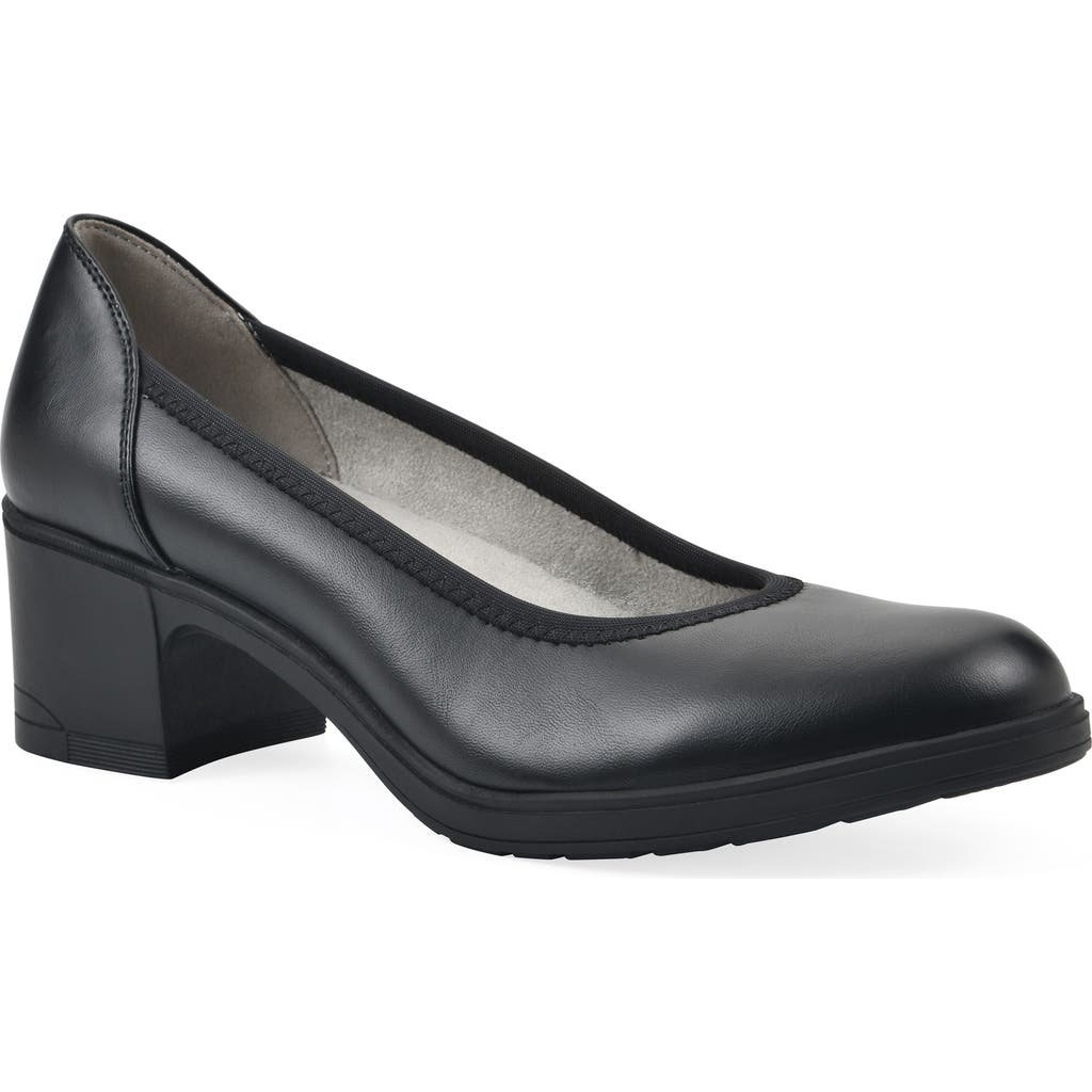 Cliffs By White Mountain Huntor Pump In Black Smooth