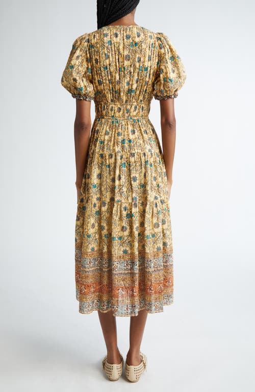 Shop Ulla Johnson Ilana Midi Dress In Daylily