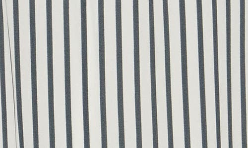 Nordstrom Rack V-neck Sleeveless Woven Shell Top In Blue - Ivory Kealey Stripe