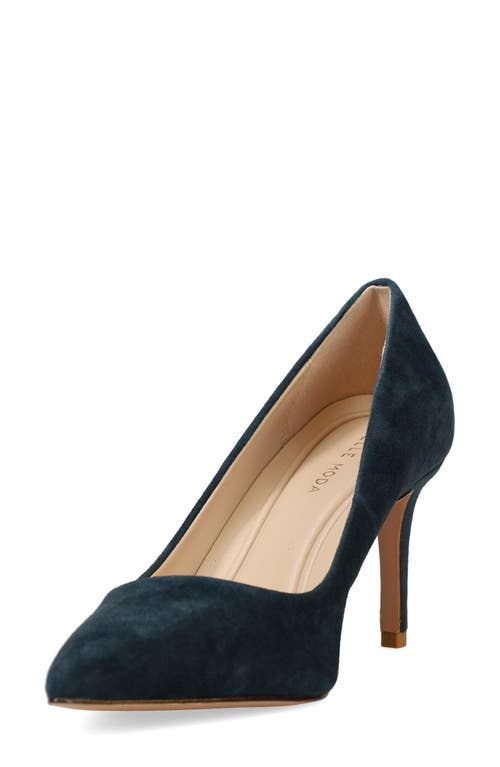 Pelle Moda Lizel 2 Pointed Toe Pump In Midnight