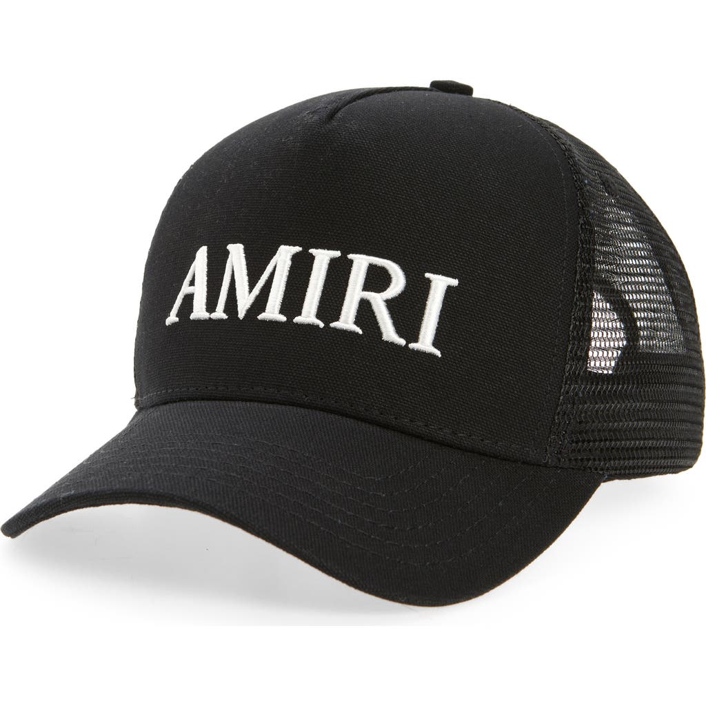 Amiri Core Logo Trucker Cap In Black