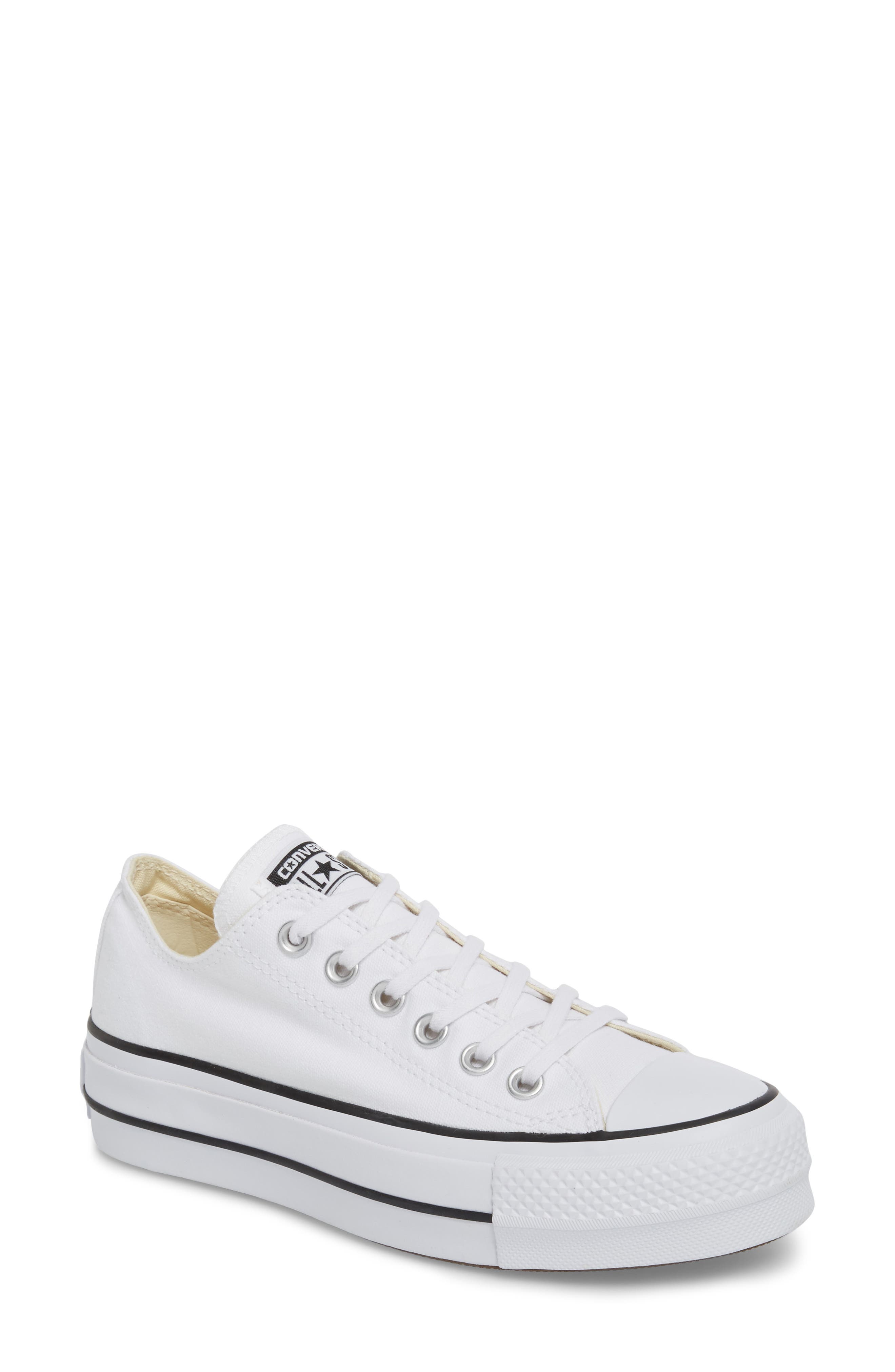 white platform converse shoes