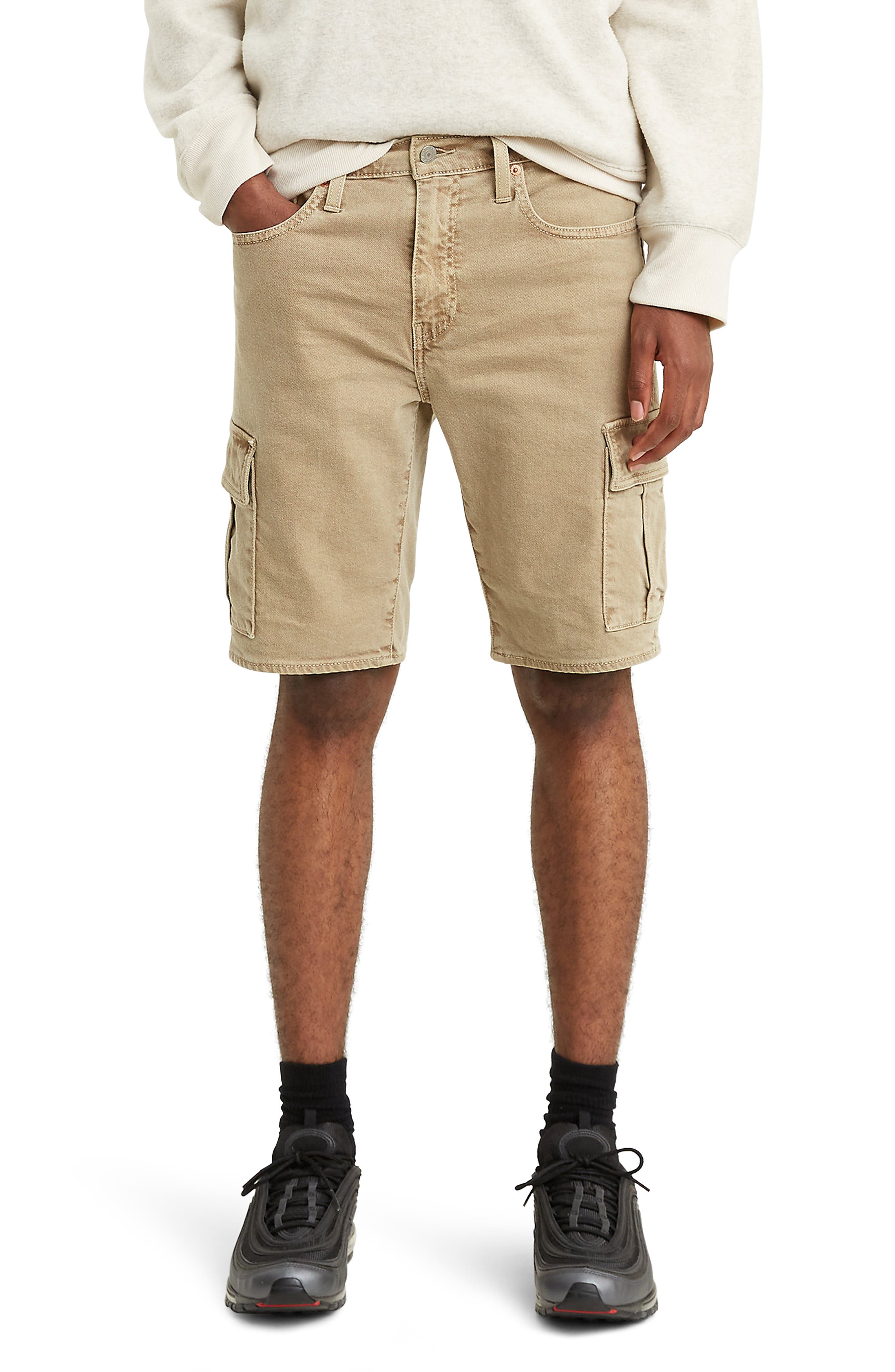 levi denim cargo shorts