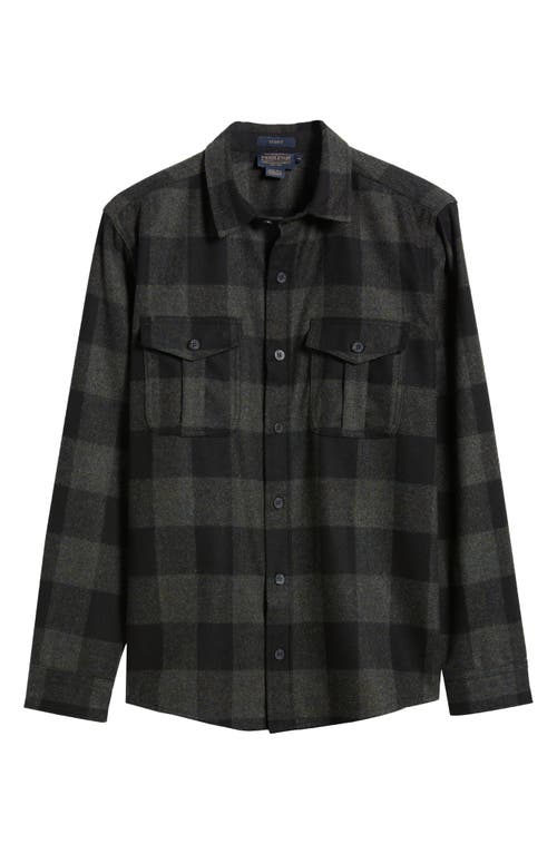 PENDLETON PENDLETON SCOUT BUFFALO CHECK WOOL FLANNEL BUTTON-UP SHIRT 