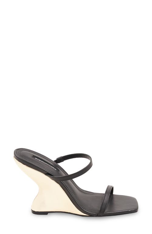 Shop Bcbg Westa Wedge Sandal In Black