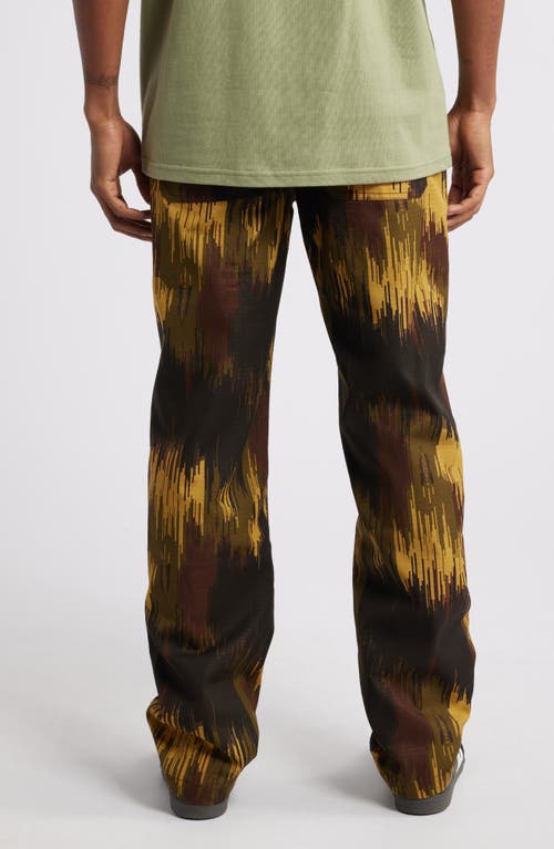 ICECREAM ICECREAM DRIP CAMO STRAIGHT FIT DRAWSTRING RIPSTOP PANTS 