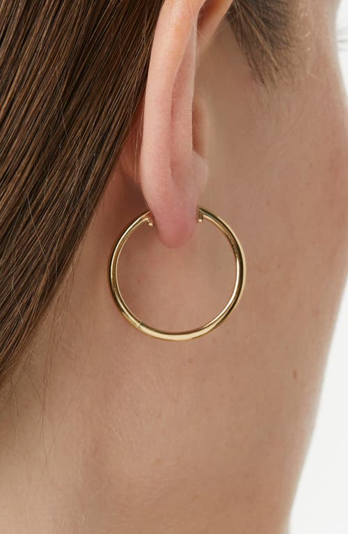 Shop Ana Luisa Medium Slim Endless Hoops In Gold