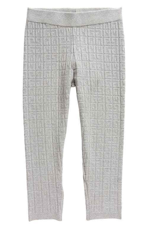 GIVENCHY KIDS Kids' 4G Jacquard Leggings in Heather Grey at Nordstrom, Size 6Y