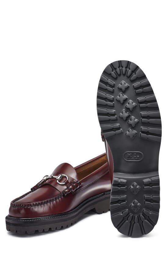 Shop G.h.bass Lincoln Weejun Lug Loafer In Wine