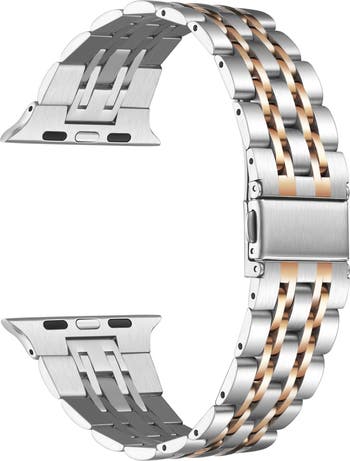 Two tone metal apple watch online band