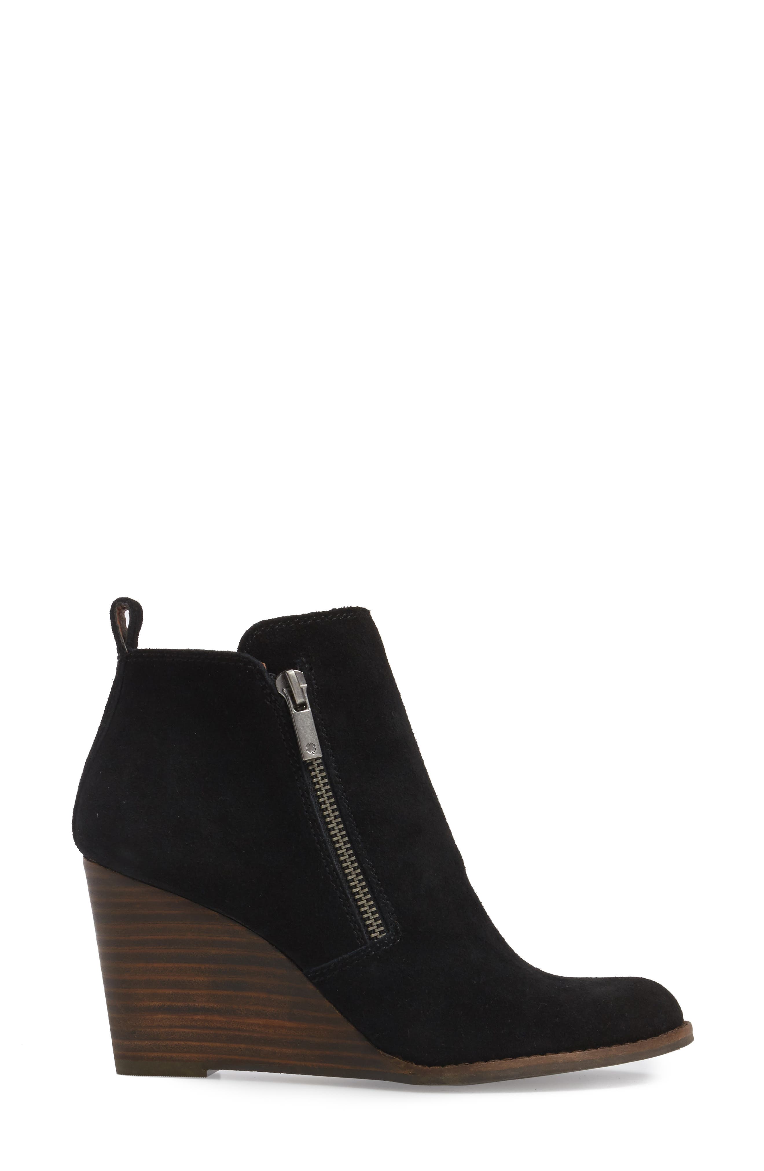 lucky brand wedge ankle boots