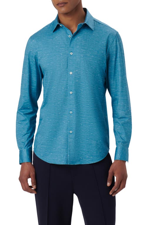 Bugatchi James OoohCotton Mélange Print Button-Up Shirt at Nordstrom,