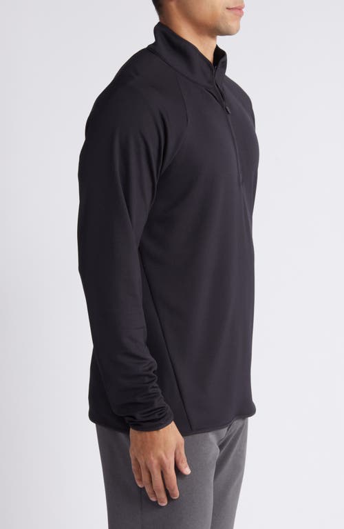 Shop Zella Swing Quarter Zip Golf Pullover In Black