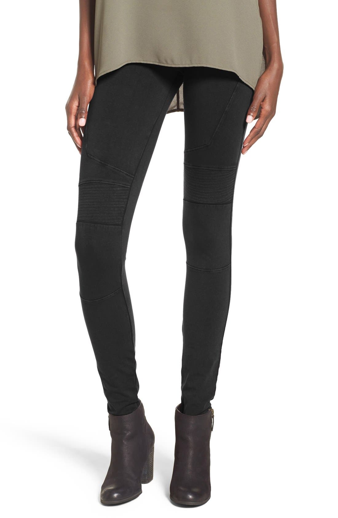 BP. Stretch Cotton Moto Leggings 