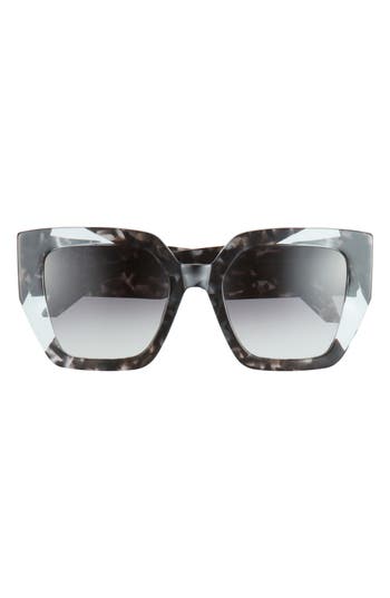 Just Cavalli 53mm Square Sunglasses In Grey Havana Grey Havana Smoke