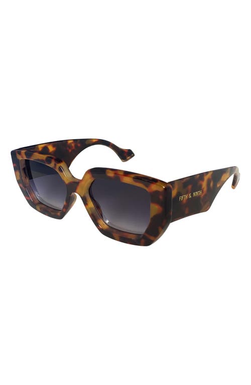 Fifth & Ninth Rue 67mm Polarized Square Sunglasses In Torte/black
