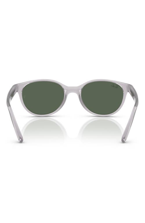 Ray Ban Ray-ban Kids' 47mm Oval Sunglasses In Transparent Grey