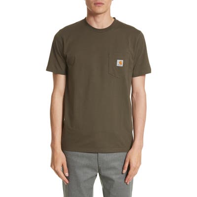 Carhartt Work In Progress Logo Pocket T-Shirt, Green