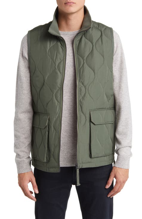 Mens army hot sale green vest