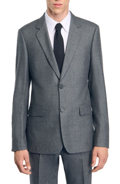 Shop Sandro Suit Jacket In Grey