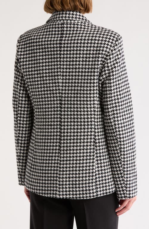 Shop Bb Dakota By Steve Madden Houndstooth Peacoat In Black/white