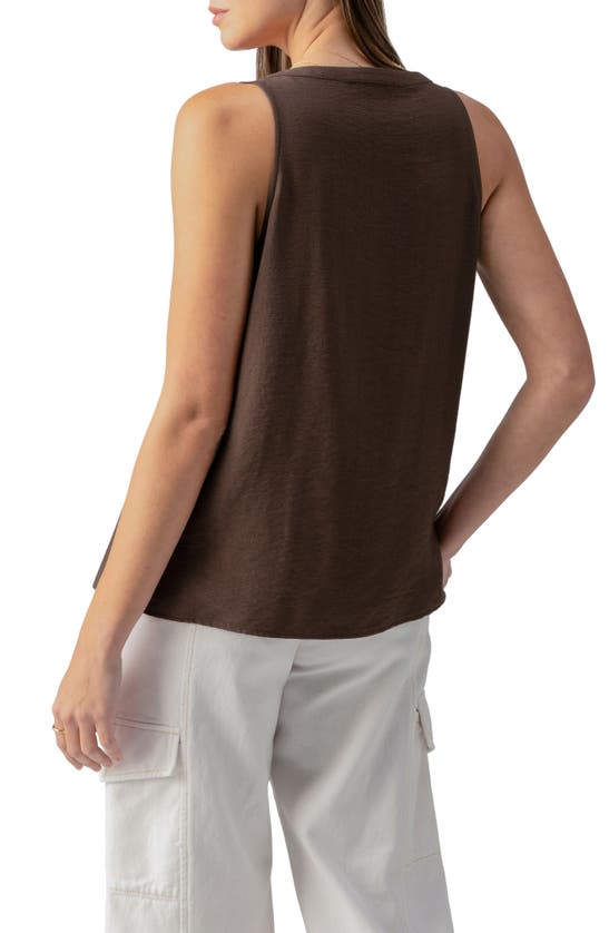Sanctuary Pintuck Sleeveless Top In Mud Bath