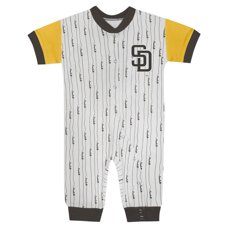 Shop Outerstuff Infant Fanatics Branded White San Diego Padres Logo Best Series Full-snap Jumper