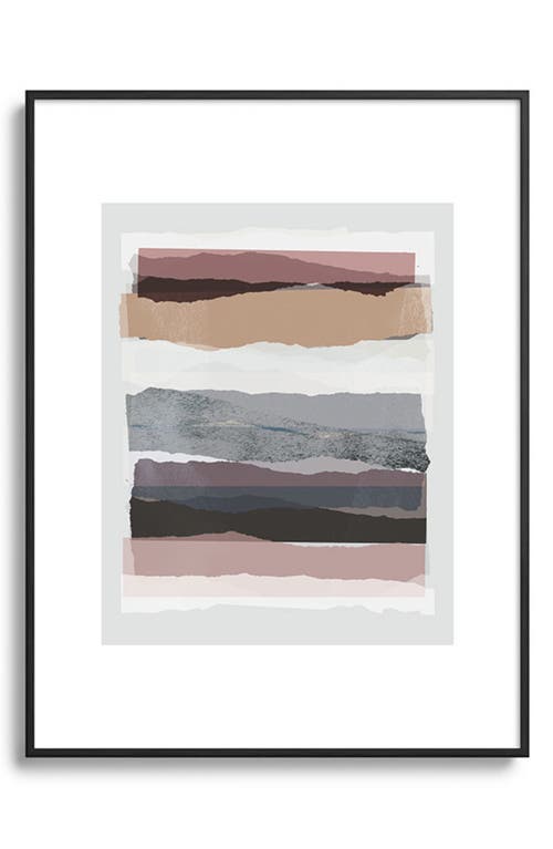 Deny Designs Pieces 16 Framed Art Print in Black Tones at Nordstrom