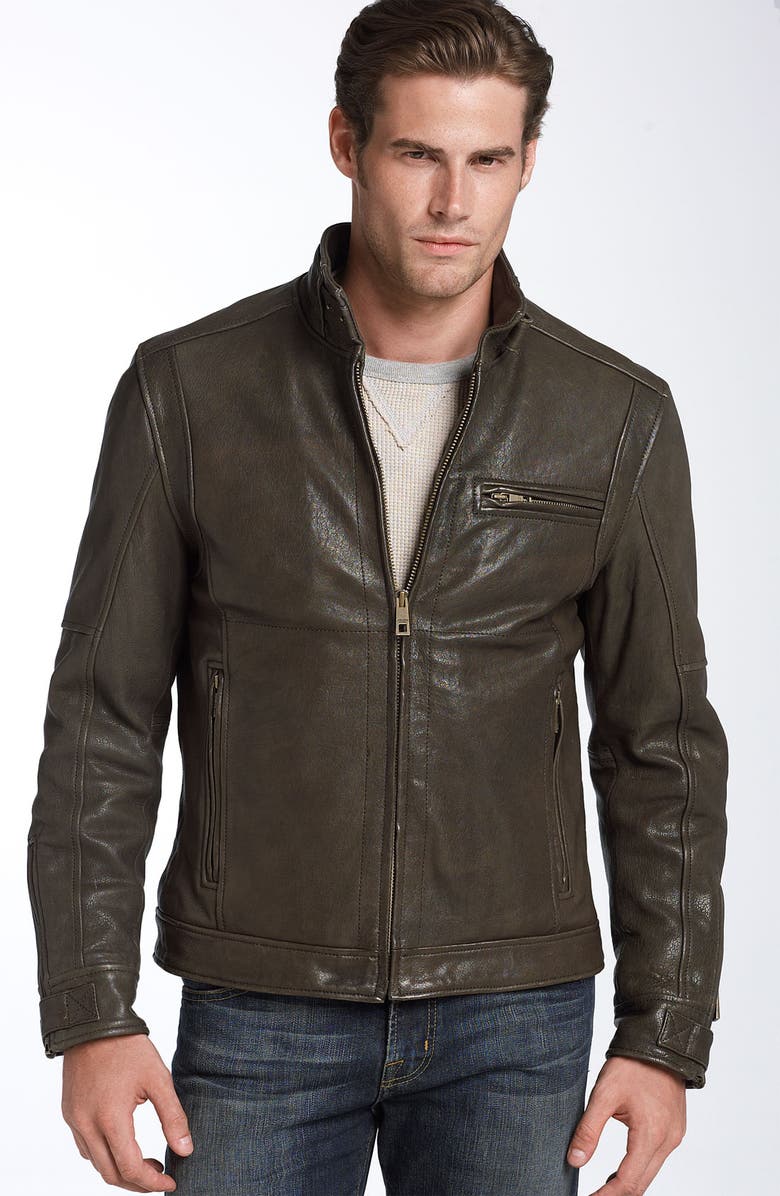 Andrew Marc New York 'Dante' Washed Leather Motorcycle Jacket | Nordstrom