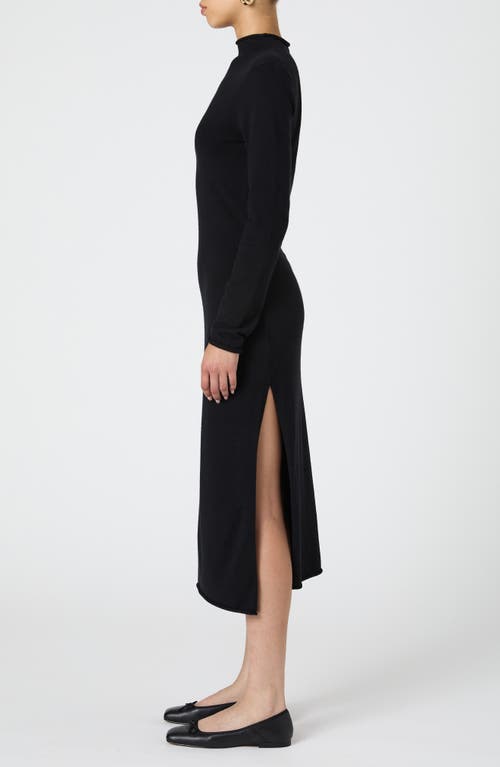 Shop French Connection Cosysoft Long Sleeve Slit Sweater Dress In Black