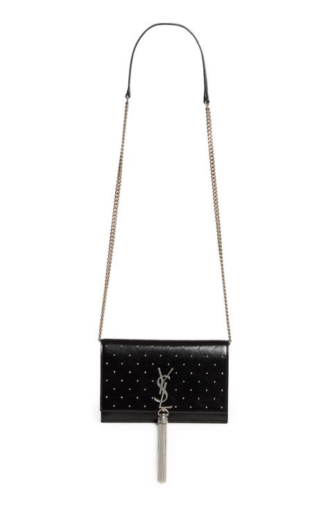 Saint Laurent YSL Small Wallet on Chain WOC in Red Grained Leather GHW –  Brands Lover