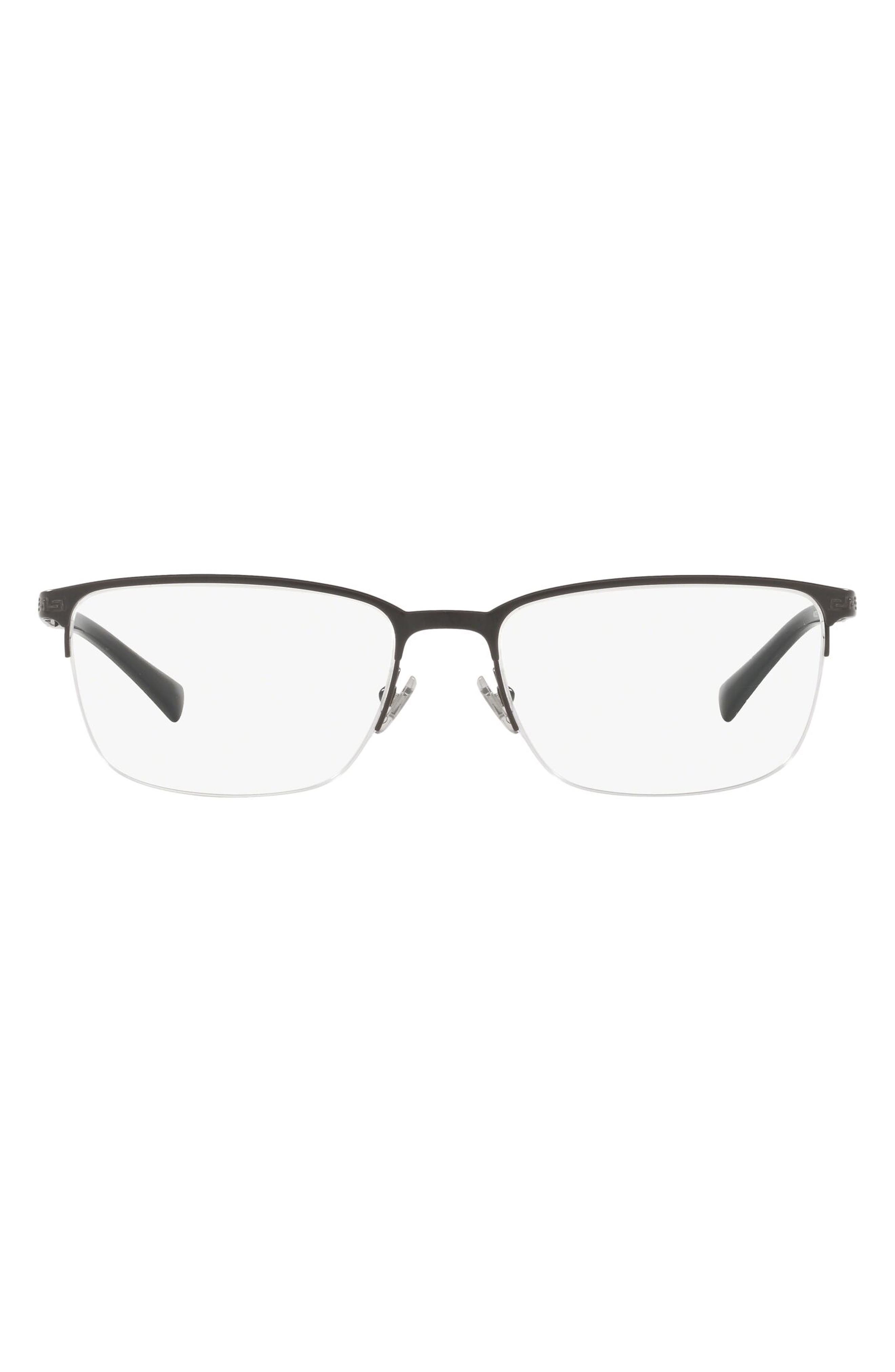 Versace semi hotsell rimless eyeglasses