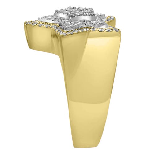 Luvmyjewelry Star Studded Bling 14k Yellow Gold 3 Layered Star Ring In 14k Yellow Gold