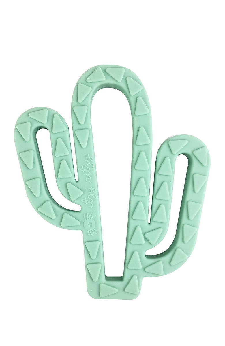 ITZY RITZY Teething Happens Cactus Teether, Main, color, CACTUS