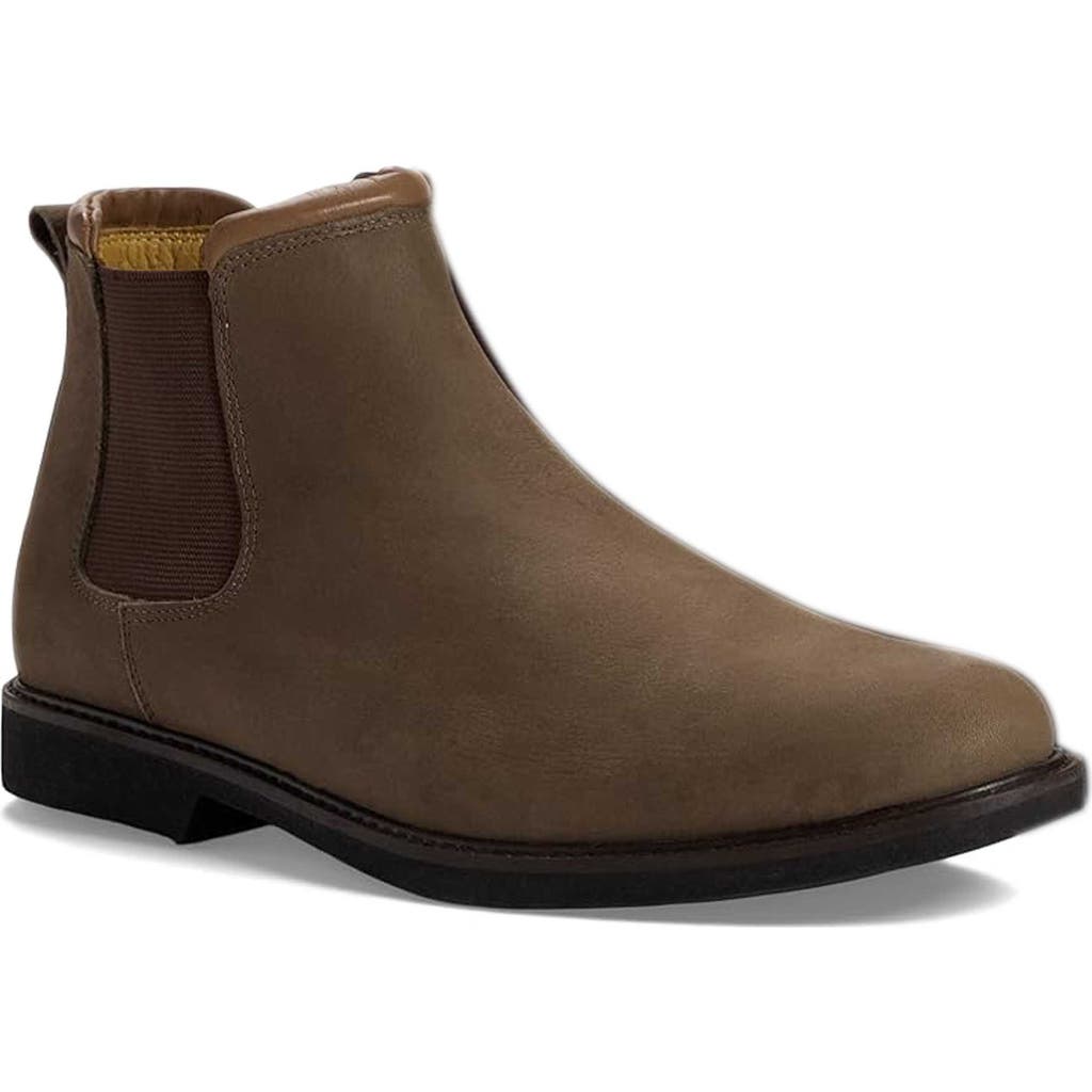 Marc Joseph New York Austin Chelsea Boot In Truffle Washed Grainy