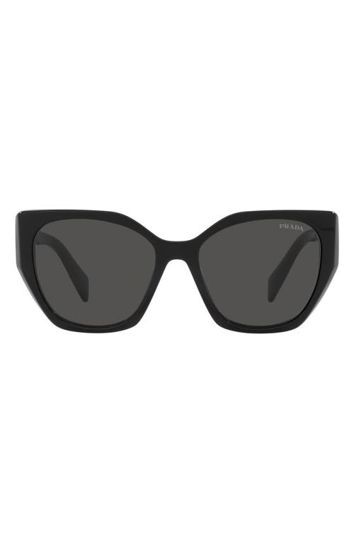 Prada 53mm Cat Eye Sunglasses in Black at Nordstrom