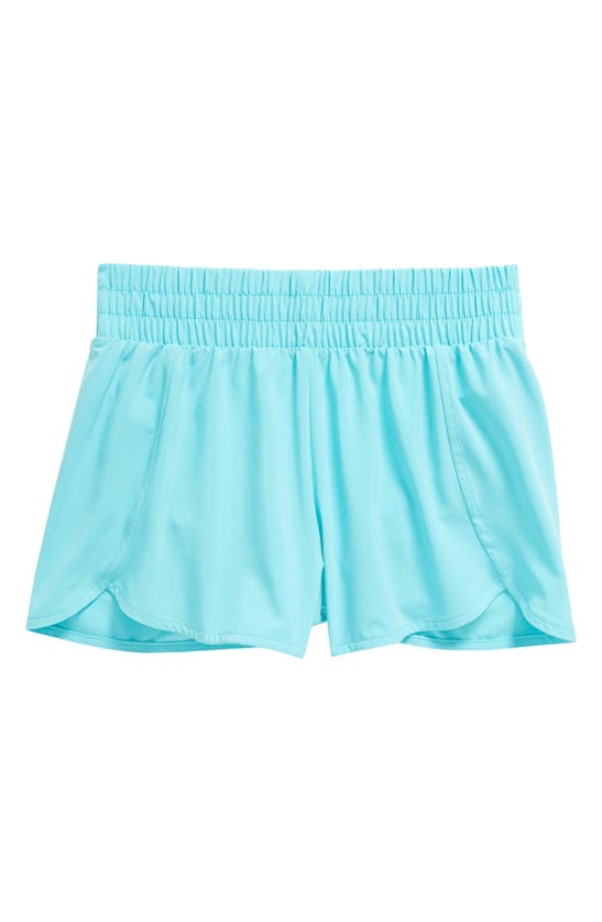 Shop Zella Girl Kids' On Your Mark Shorts In Teal Scuba