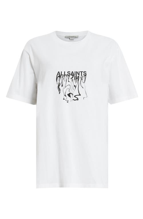 Shop Allsaints Inksaints Oversize Cotton Graphic T-shirt In White