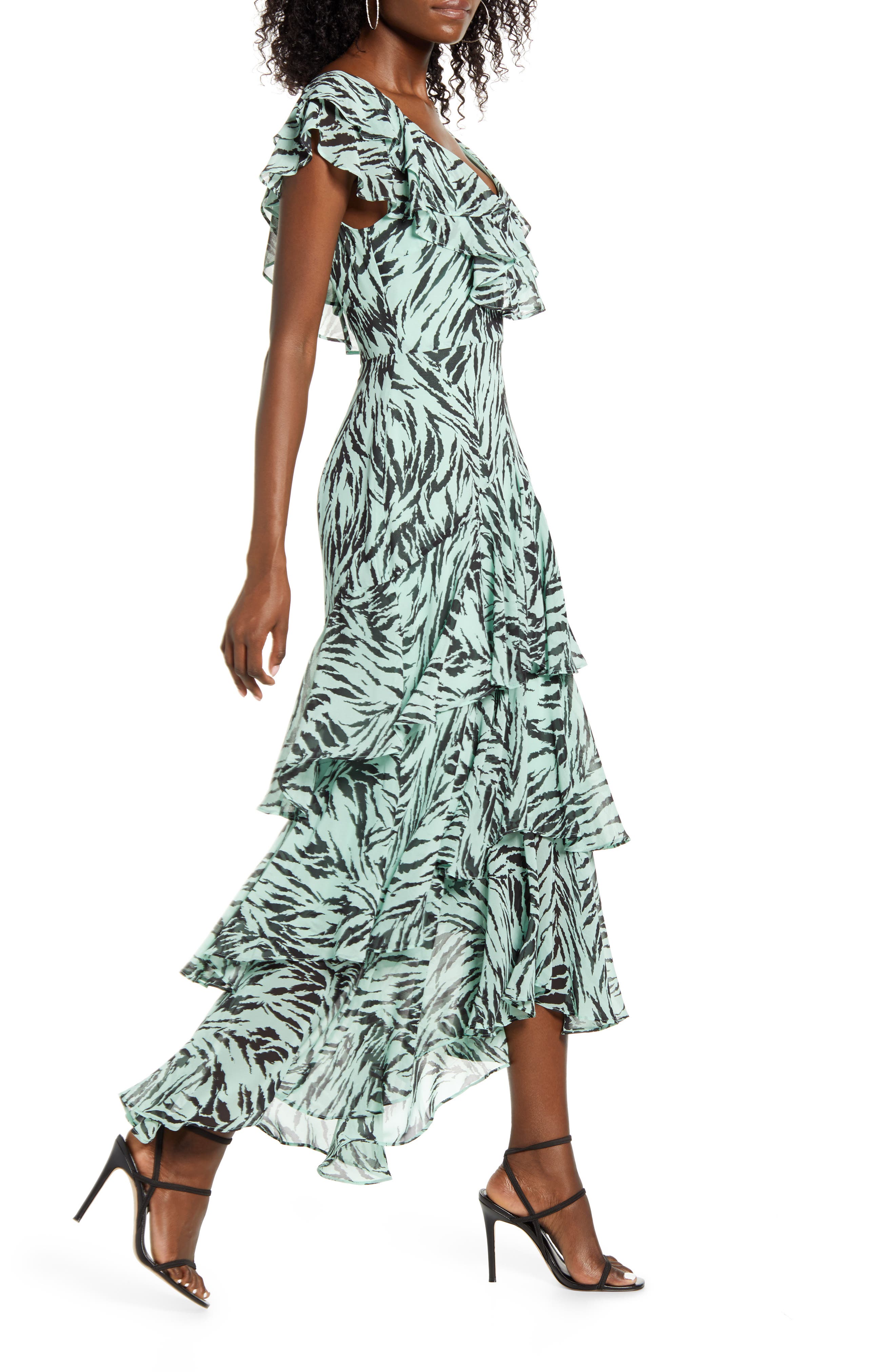 Wayf Chelsea Tiered Ruffle Maxi Dress Hautelook