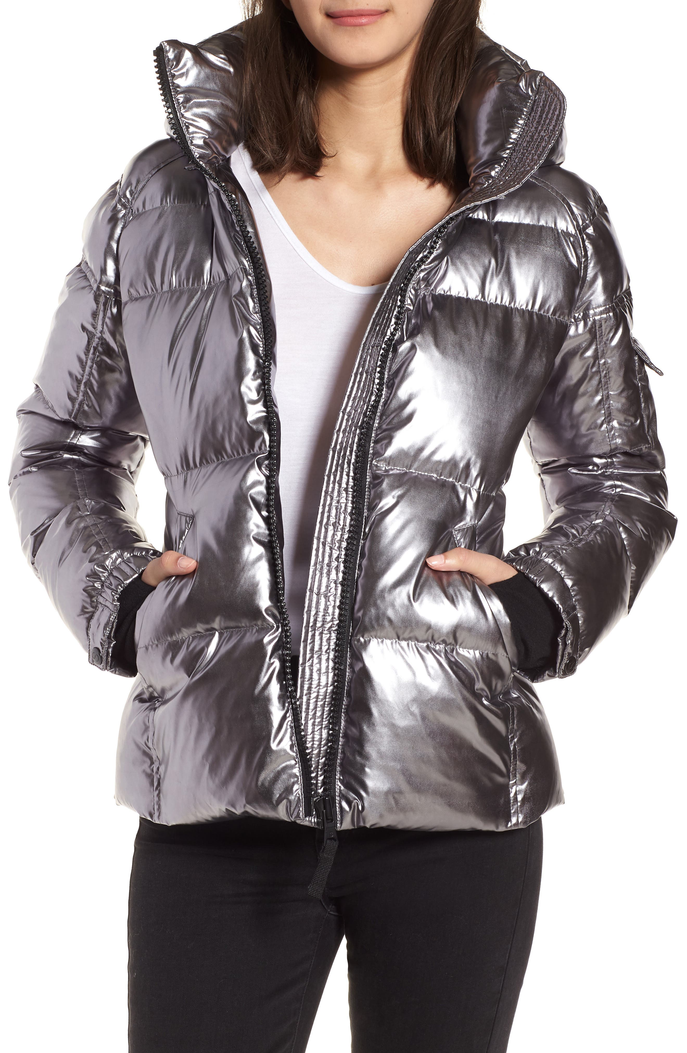 kylie down & feather puffer jacket s13