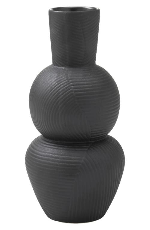 Renwil Icarus Ceramic Stoneware Decorative Vase In Black