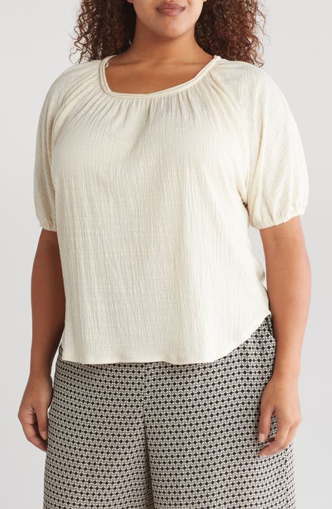 Bubble Sleeve Top (Plus)