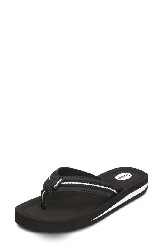 Floopi Molded Cushioned Flip Flop In Black