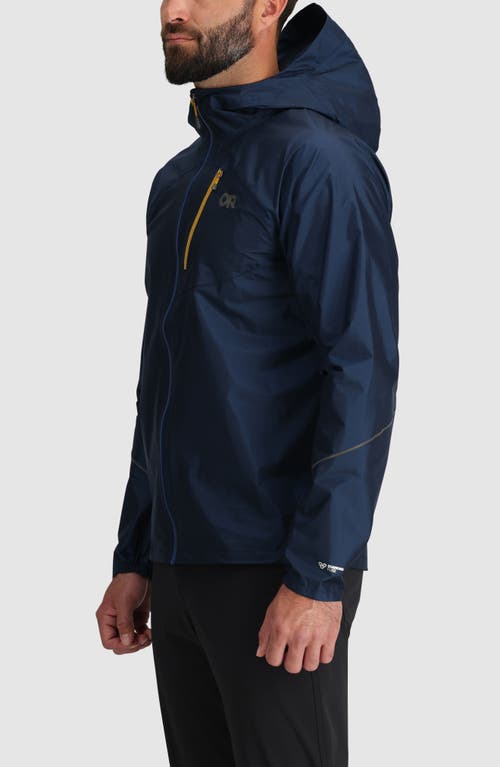Outdoor Research Helium Rain Ultralight Hooded Jacket In Harbor