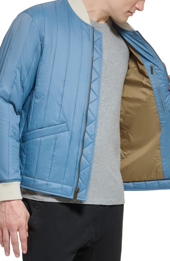 Shop Dockers ® Nylon Quilted Bomber Jacket In Blue