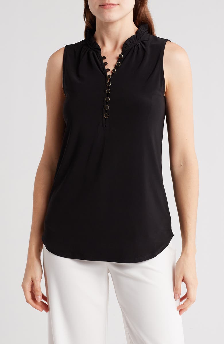 Ellie Sleeveless Shirt - Black